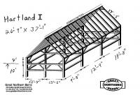 Hartland I  26 x 37, Common rafters, clear span