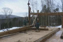From Start to Finish, Building Ernies timberframe home in Canaan N.H. and the GNB office. Sorry but they dont enlarge right now.